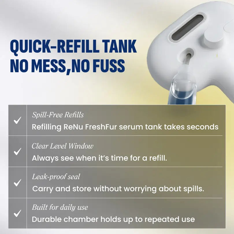 ReNu FreshFur Shower Brush + Bathing Solution