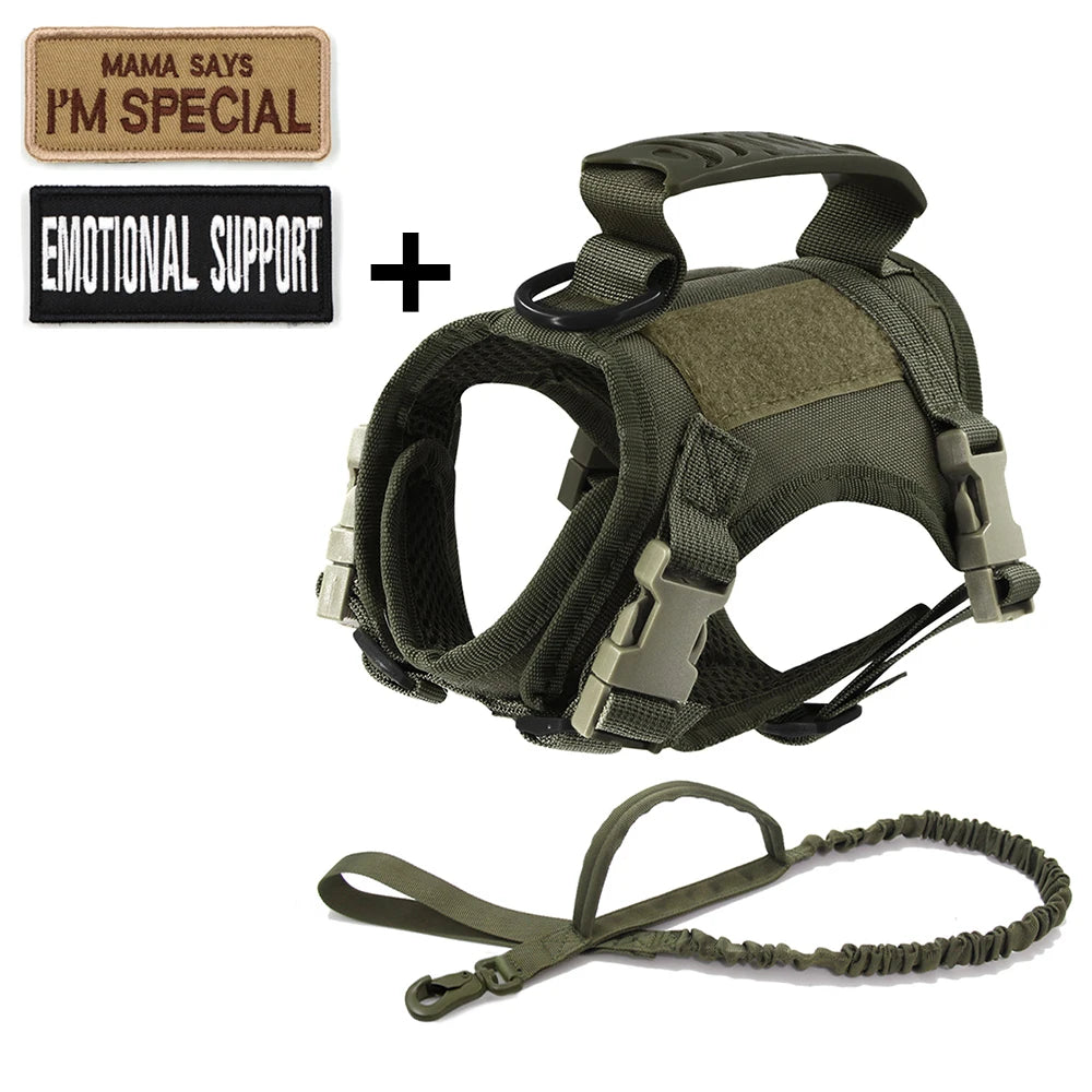 Tactical Cat Harness with Leash and Patches