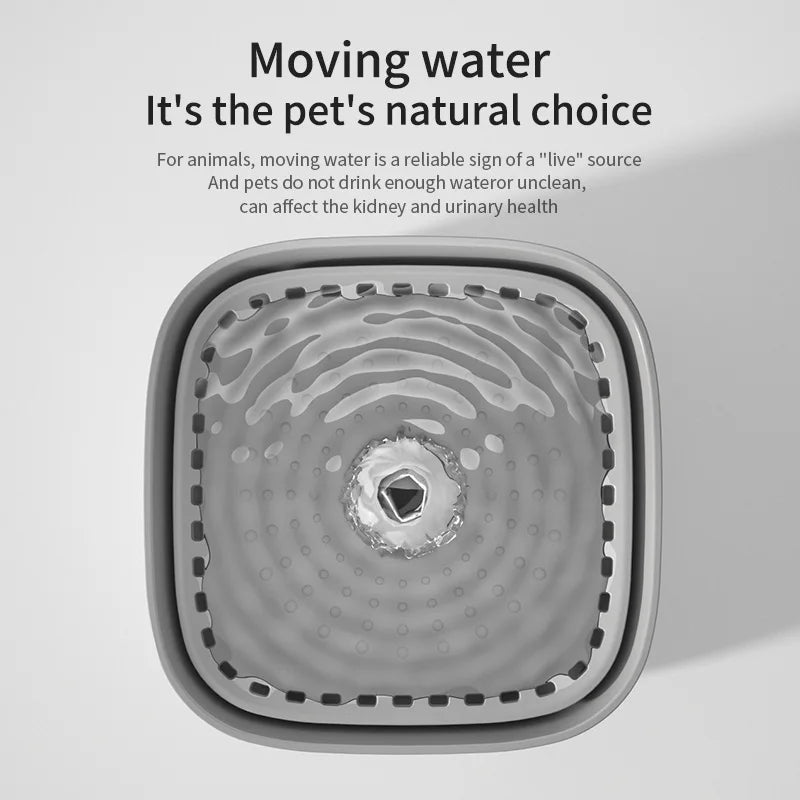 Fur&Fun - 3L Cat Water Fountain, Quiet USB Automatic Filtered Dispenser