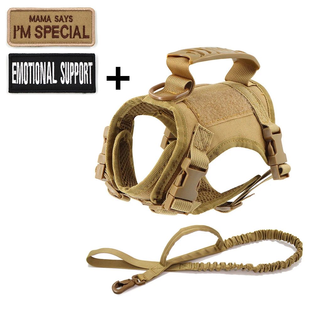 Tactical Cat Harness with Leash and Patches